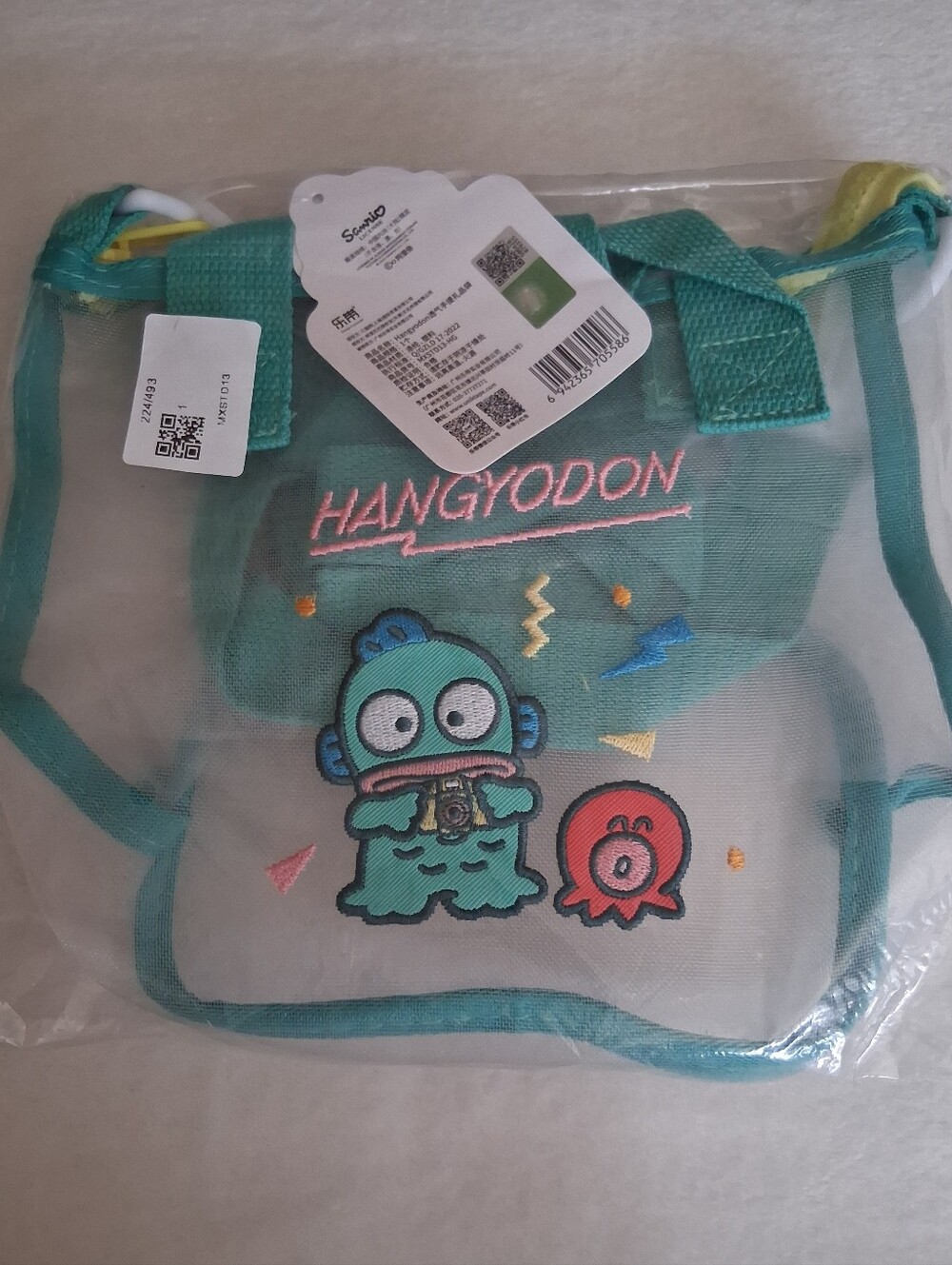 Sanrio Hangydon Clear Mesh Handbag Or crossbody